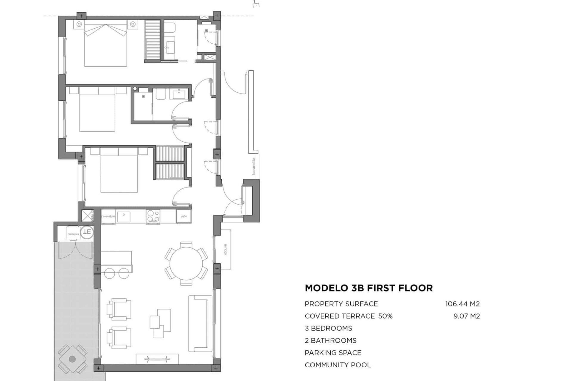New Build - Apartment -
Los Alcazares - Parque Diana