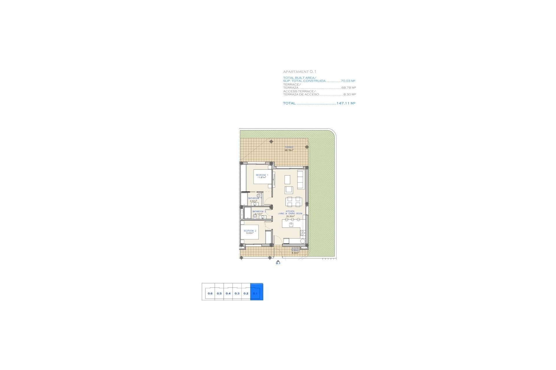 New Build - Apartment -
Los Alcazares - Serena Golf