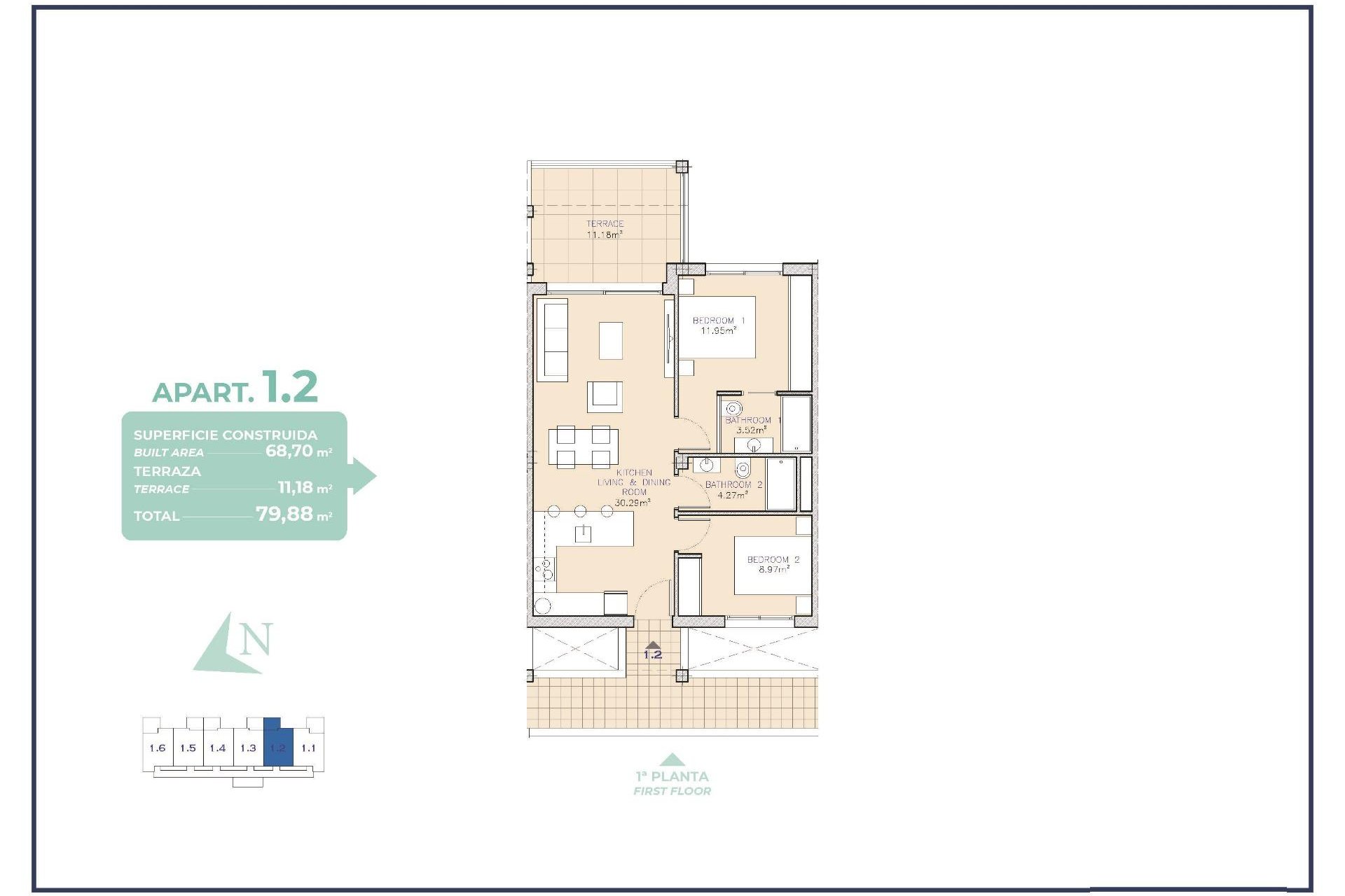 New Build - Apartment -
Los Alcazares - Serena Golf