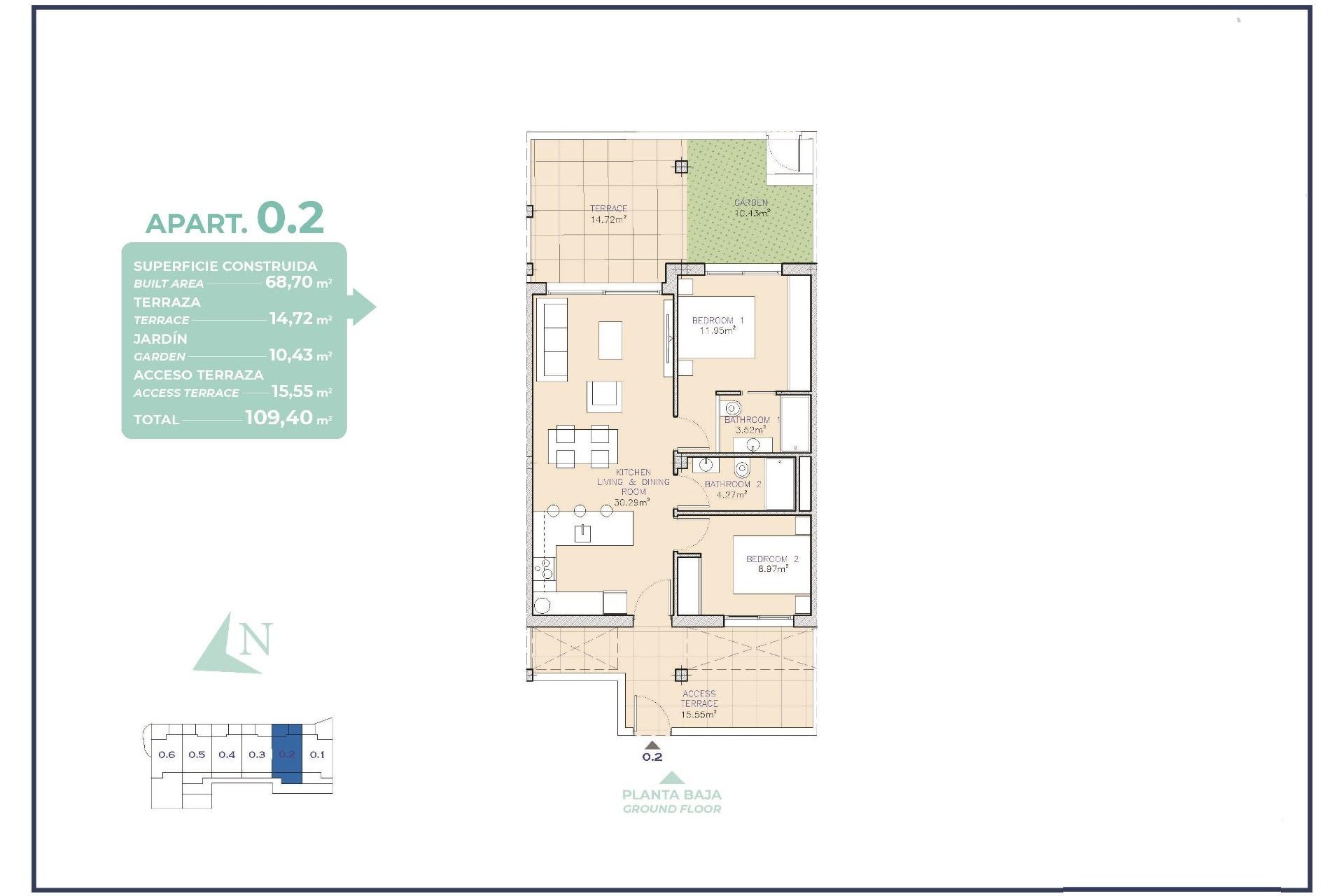 New Build - Apartment -
Los Alcazares - Serena Golf