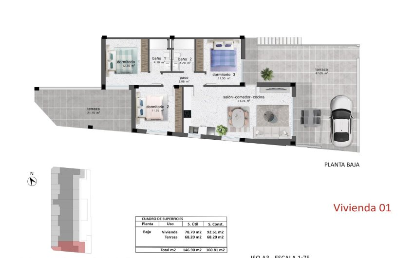 New Build - Bungalow -
Pilar de la Horadada - pueblo