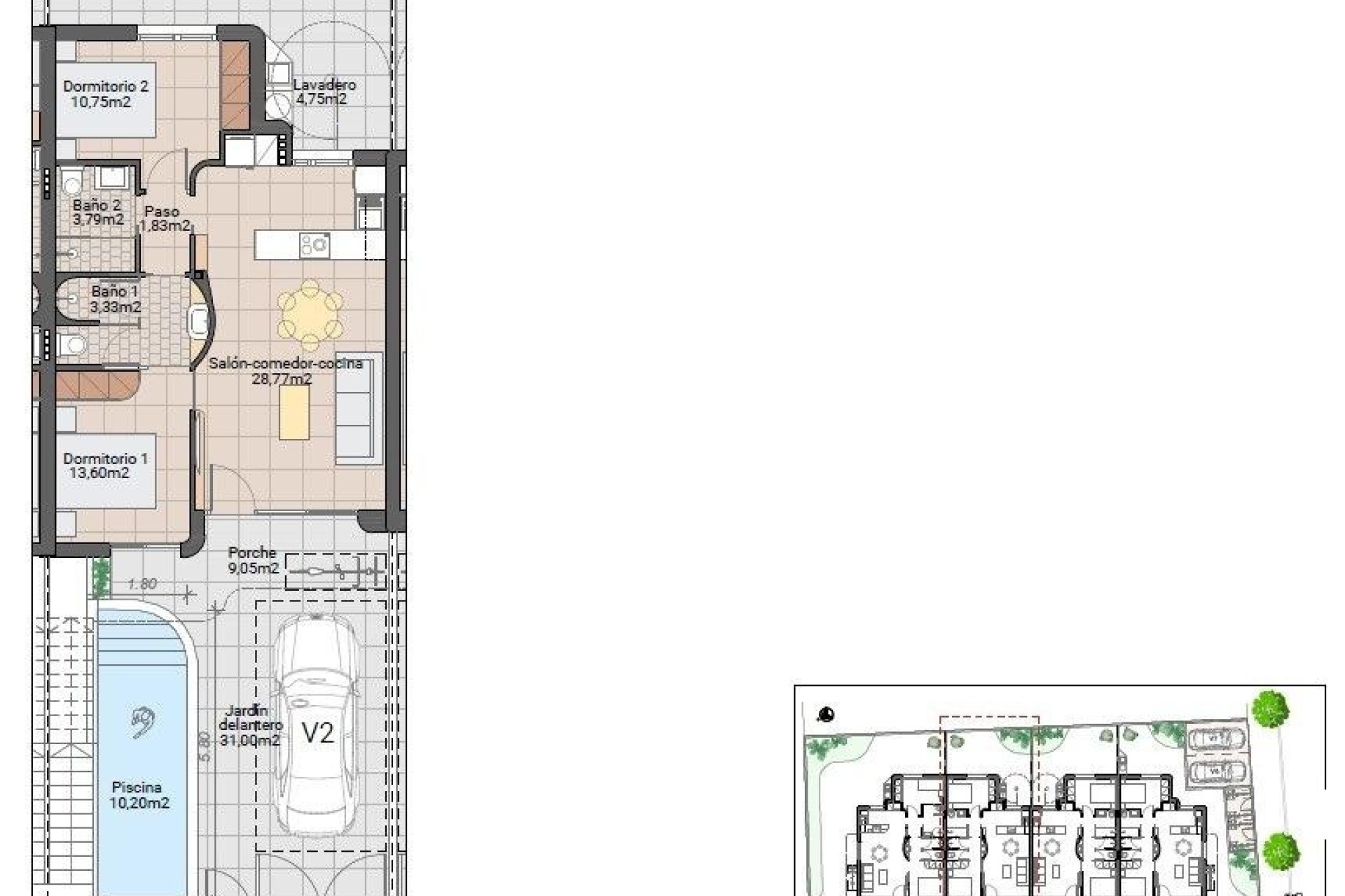 New Build - Bungalow -
Pilar de la Horadada - pueblo