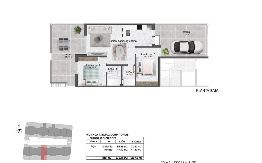 New Build - Bungalow -
Pilar de la Horadada - pueblo