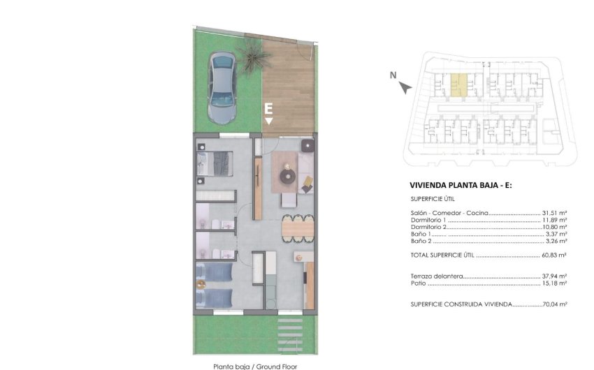 New Build - Bungalow -
Pilar de la Horadada - pueblo