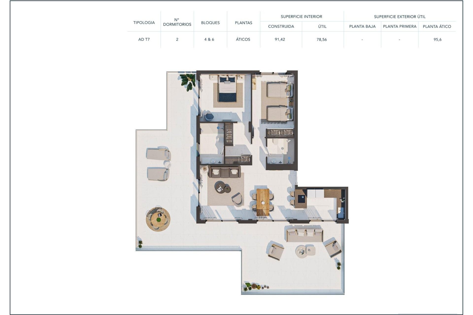 New Build - Penthouse -
Casares - Camarate