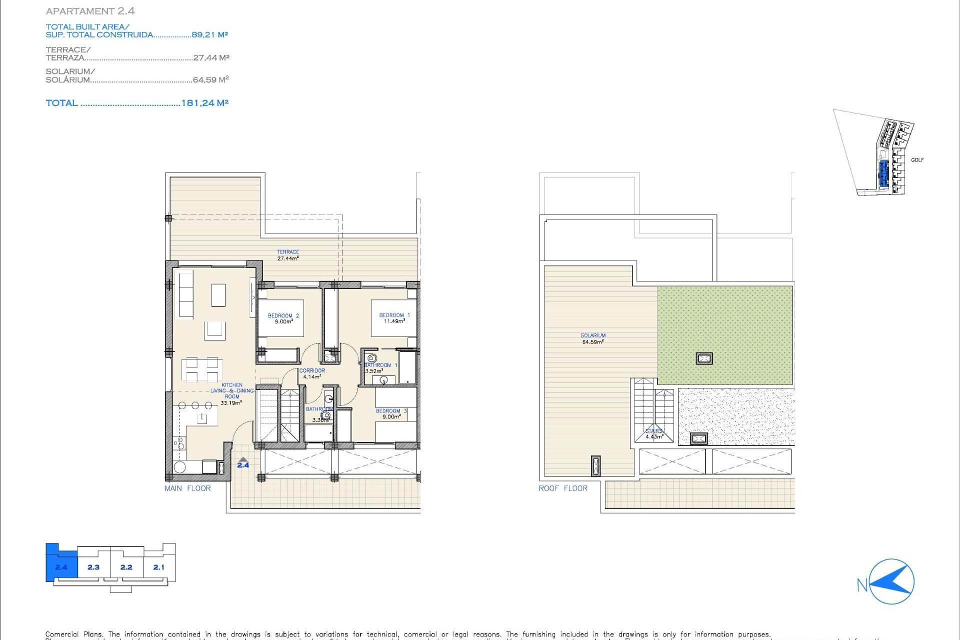 New Build - Penthouse -
Los Alcazares - Serena Golf