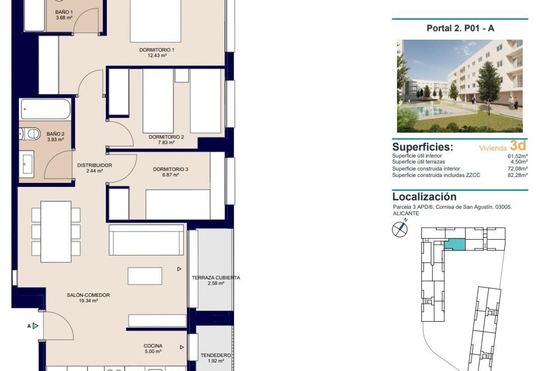 Nieuwbouw Woningen - Apartment -
Alicante - San Agustín