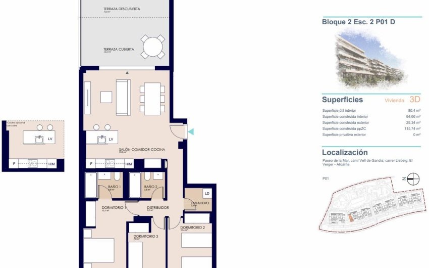 Nieuwbouw Woningen - Apartment -
Denia - Playa de La Almadraba