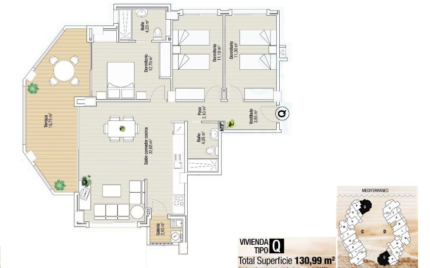 Nieuwbouw Woningen - Apartment -
La Manga del Mar Menor - La Manga