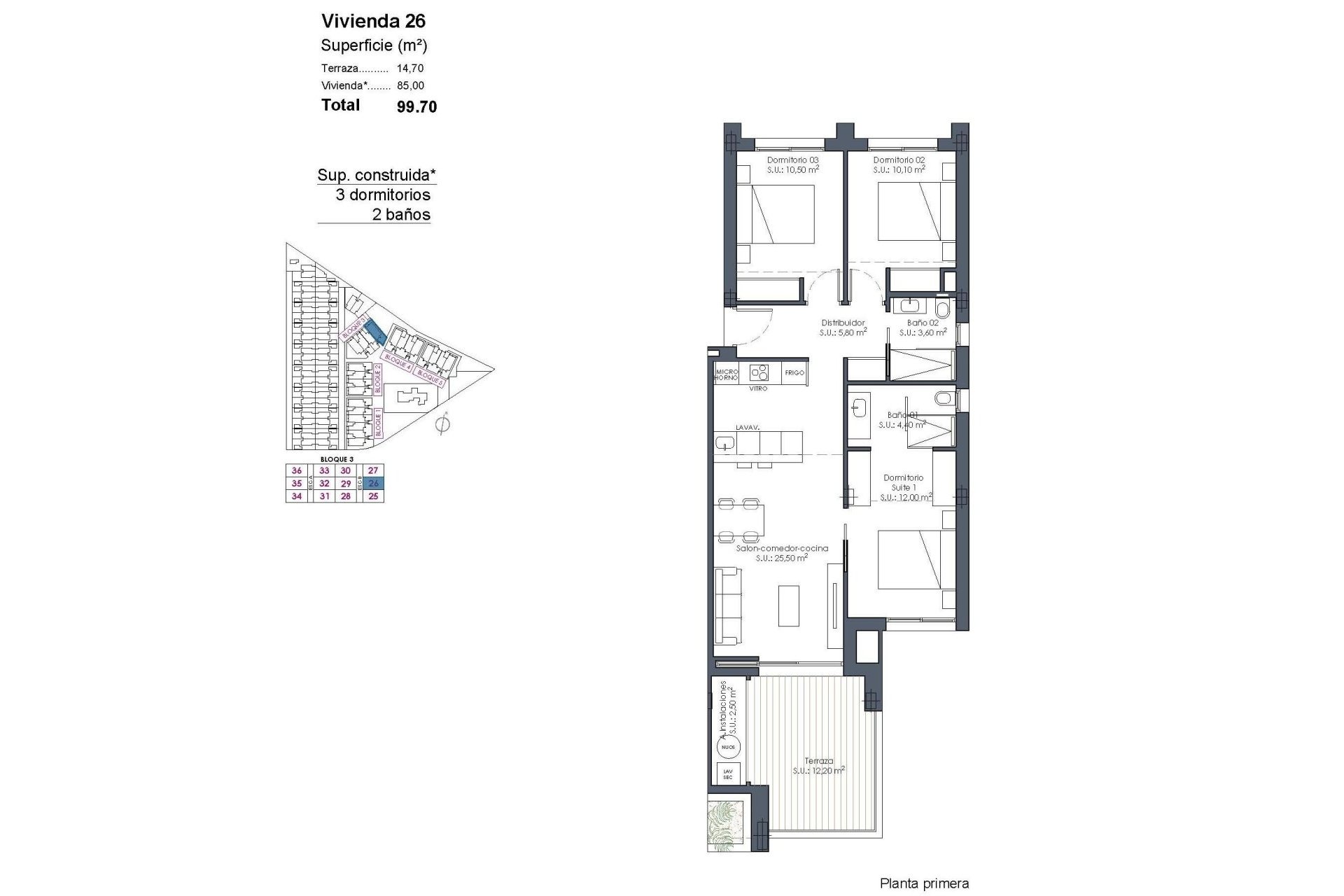 Nieuwbouw Woningen - Apartment -
Los Alcazares - Serena Golf
