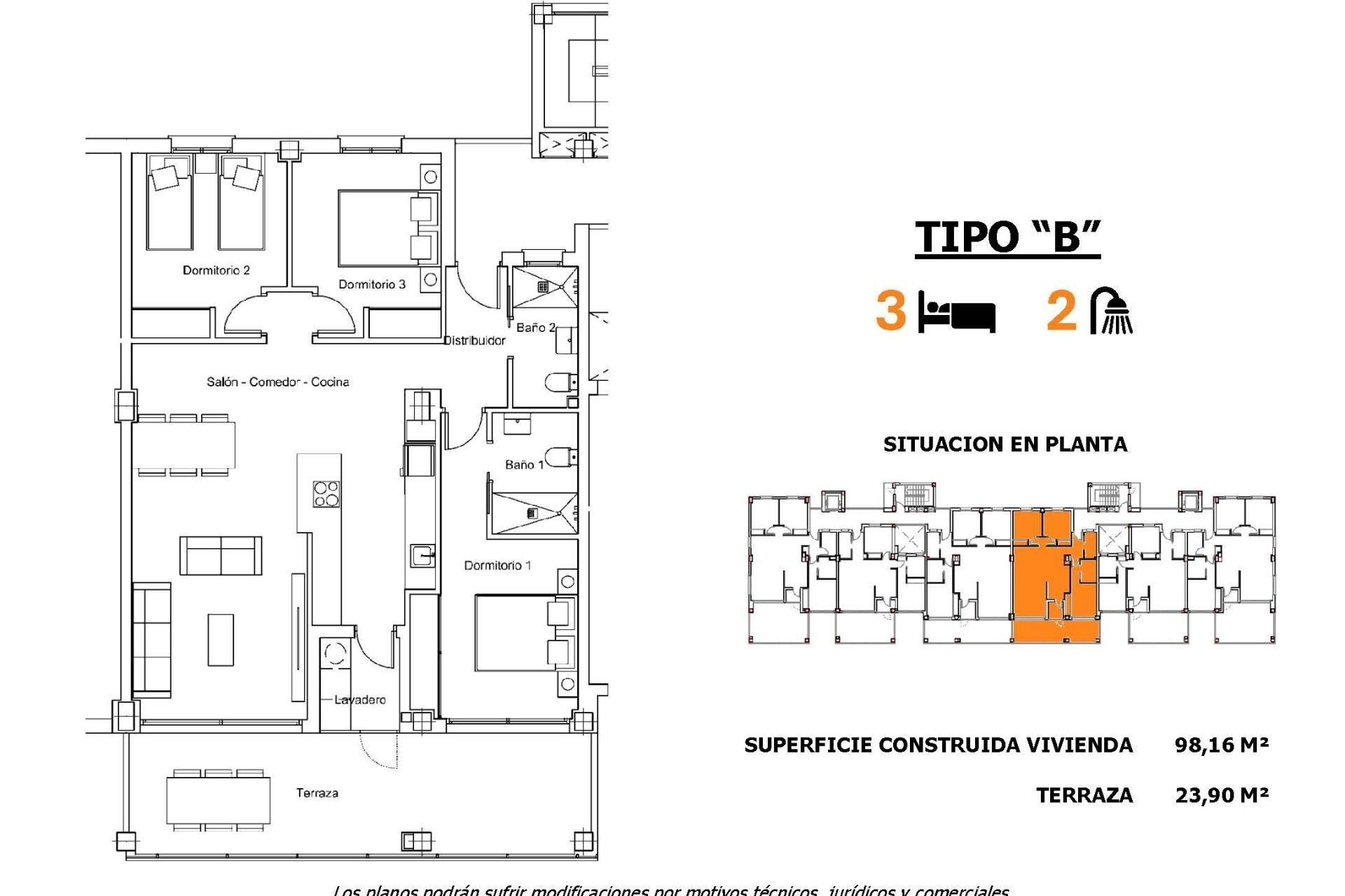 Nieuwbouw Woningen - Apartment -
San Miguel de Salinas - Pueblo