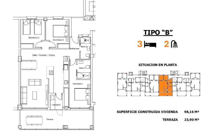 Nieuwbouw Woningen - Apartment -
San Miguel de Salinas - Pueblo