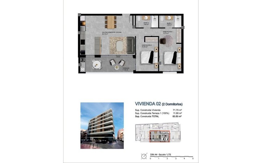 Nieuwbouw Woningen - Apartment -
Santa Pola - pueblo