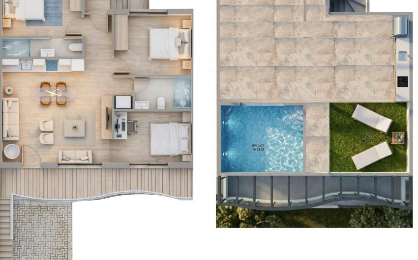 Nieuwbouw Woningen - Bungalow -
Pilar de la Horadada - parques de Andromeda