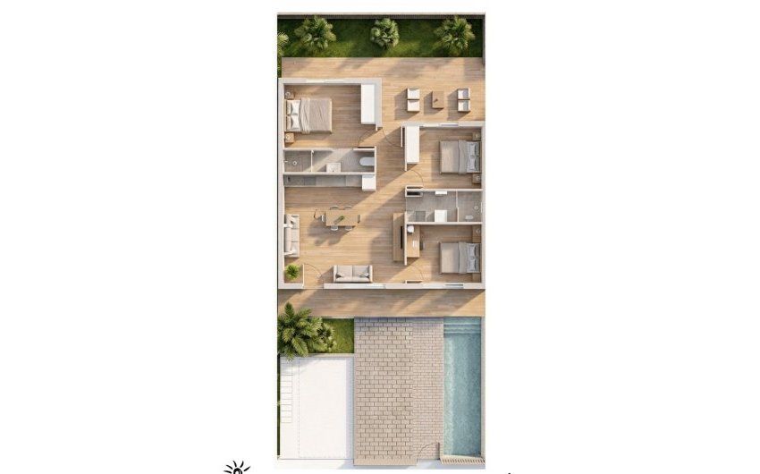 Nieuwbouw Woningen - Bungalow -
Pilar de la Horadada - parques de Andromeda