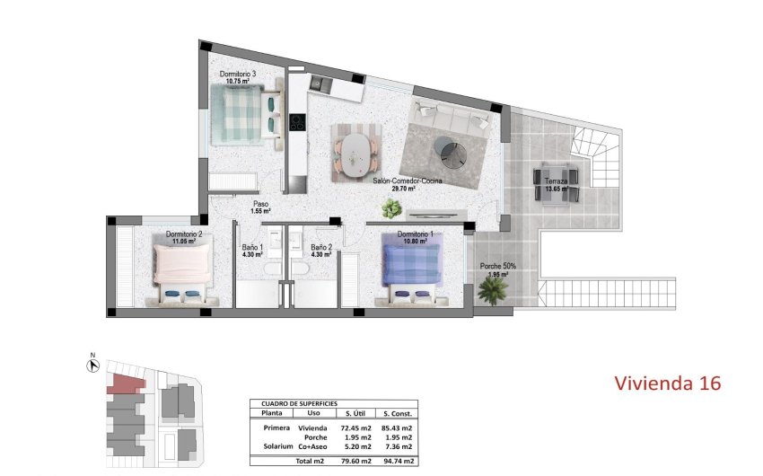 Nieuwbouw Woningen - Bungalow -
Pilar de la Horadada - pueblo
