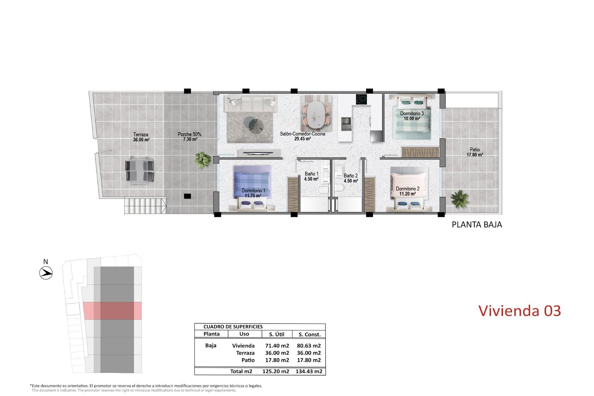 Nieuwbouw Woningen - Bungalow -
Pilar de la Horadada - pueblo
