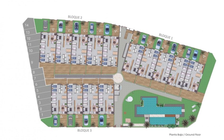 Nieuwbouw Woningen - Bungalow -
Pilar de la Horadada - pueblo