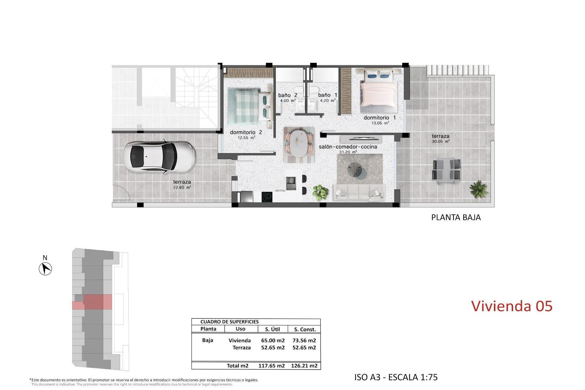 Nieuwbouw Woningen - Bungalow -
Pilar de la Horadada - pueblo