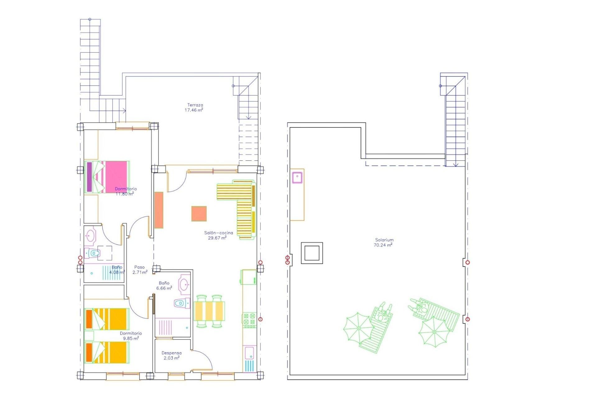 Nieuwbouw Woningen - Bungalow -
San Javier - pueblo