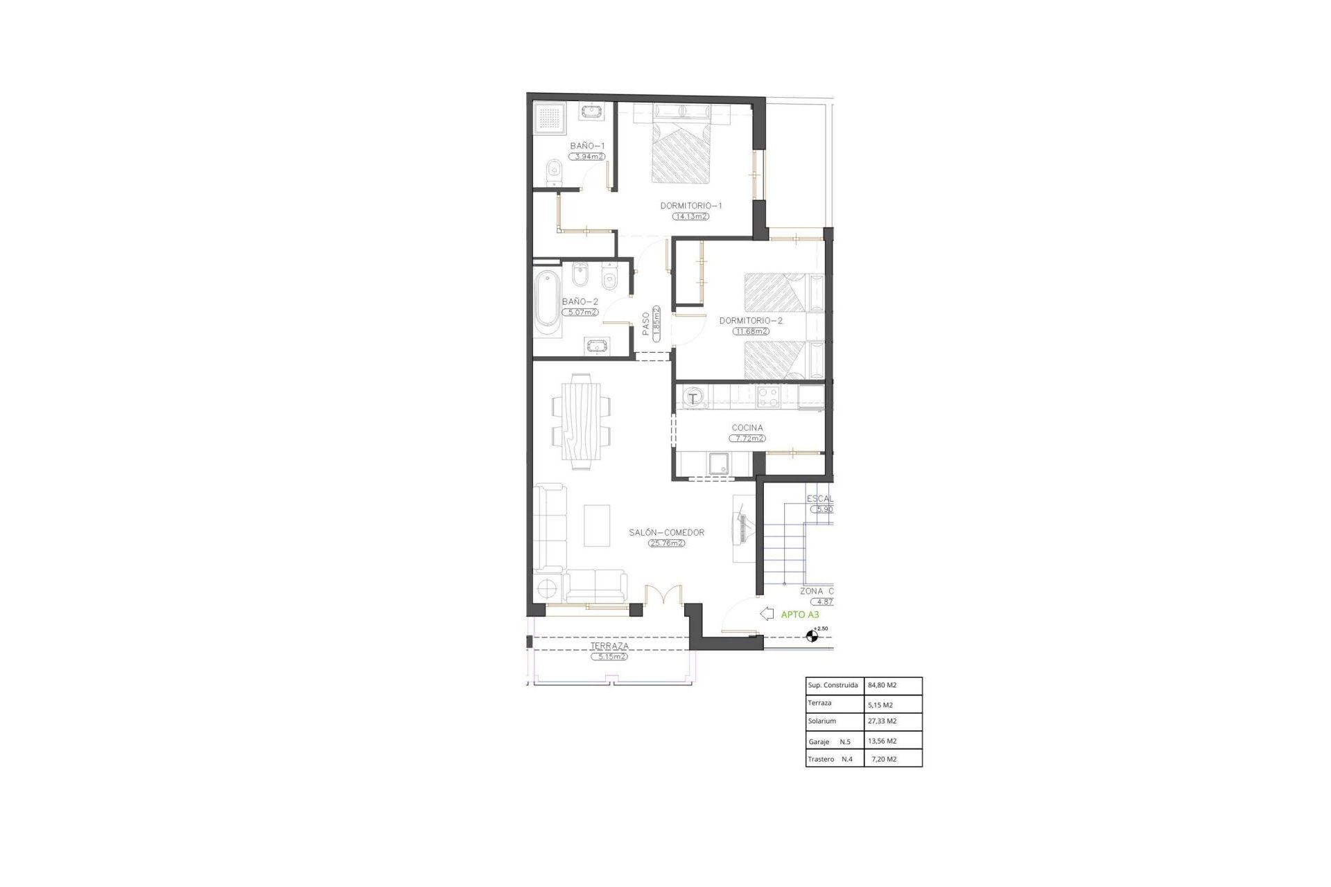 Nieuwbouw Woningen - Penthouse -
Cuevas Del Almanzora - Herrerias