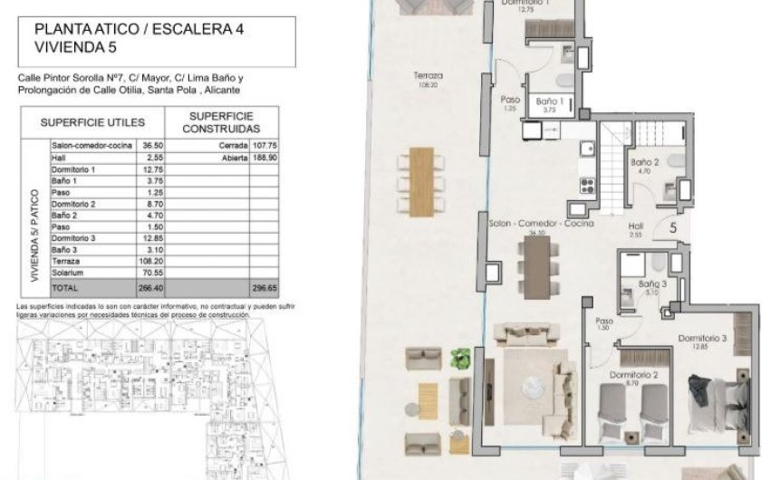 Nieuwbouw Woningen - Penthouse -
Santa Pola - Estacion de autobuses