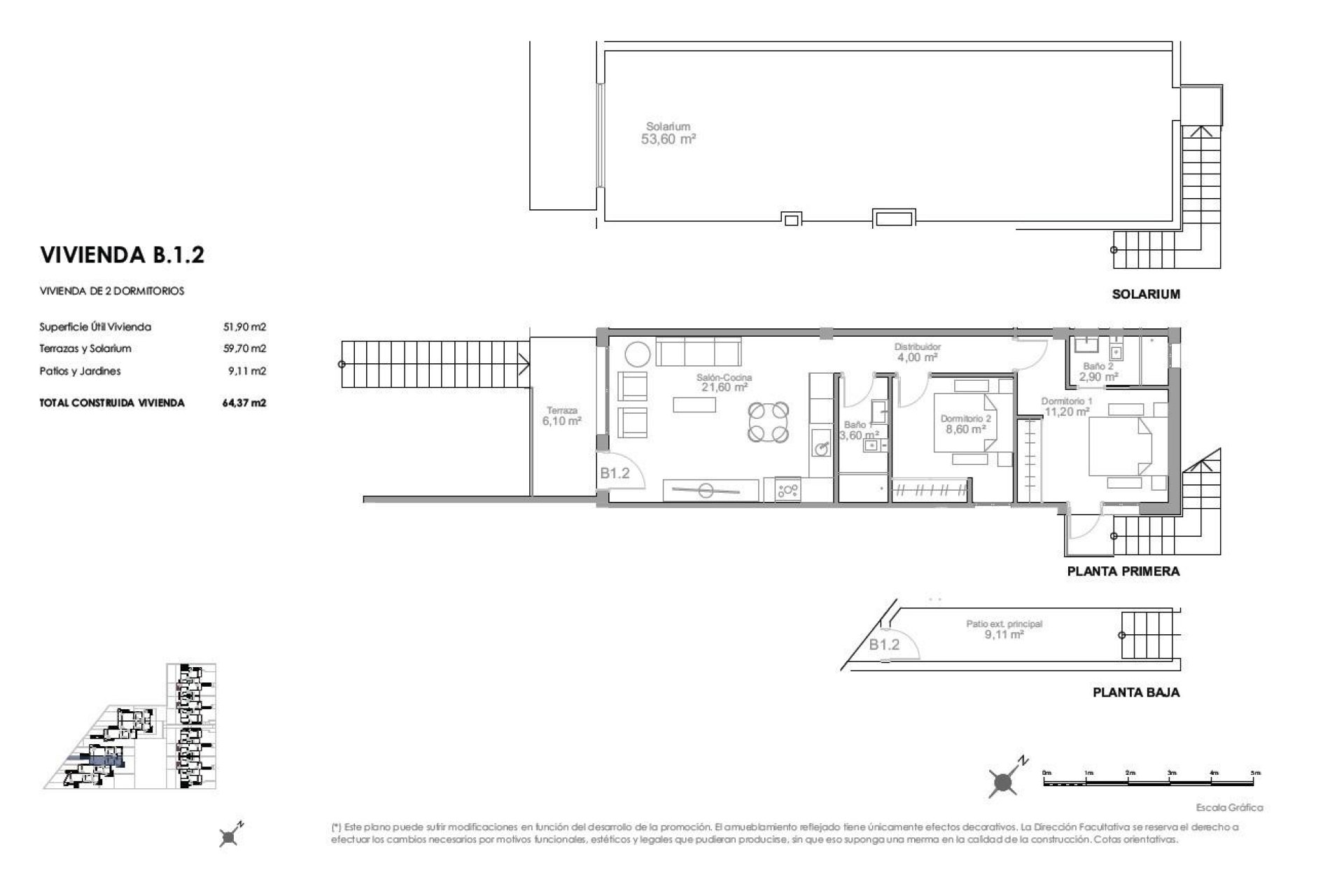 Nieuwbouw Woningen - Top Floor Bungalow -
Puerto de Mazarron - Playa Negra