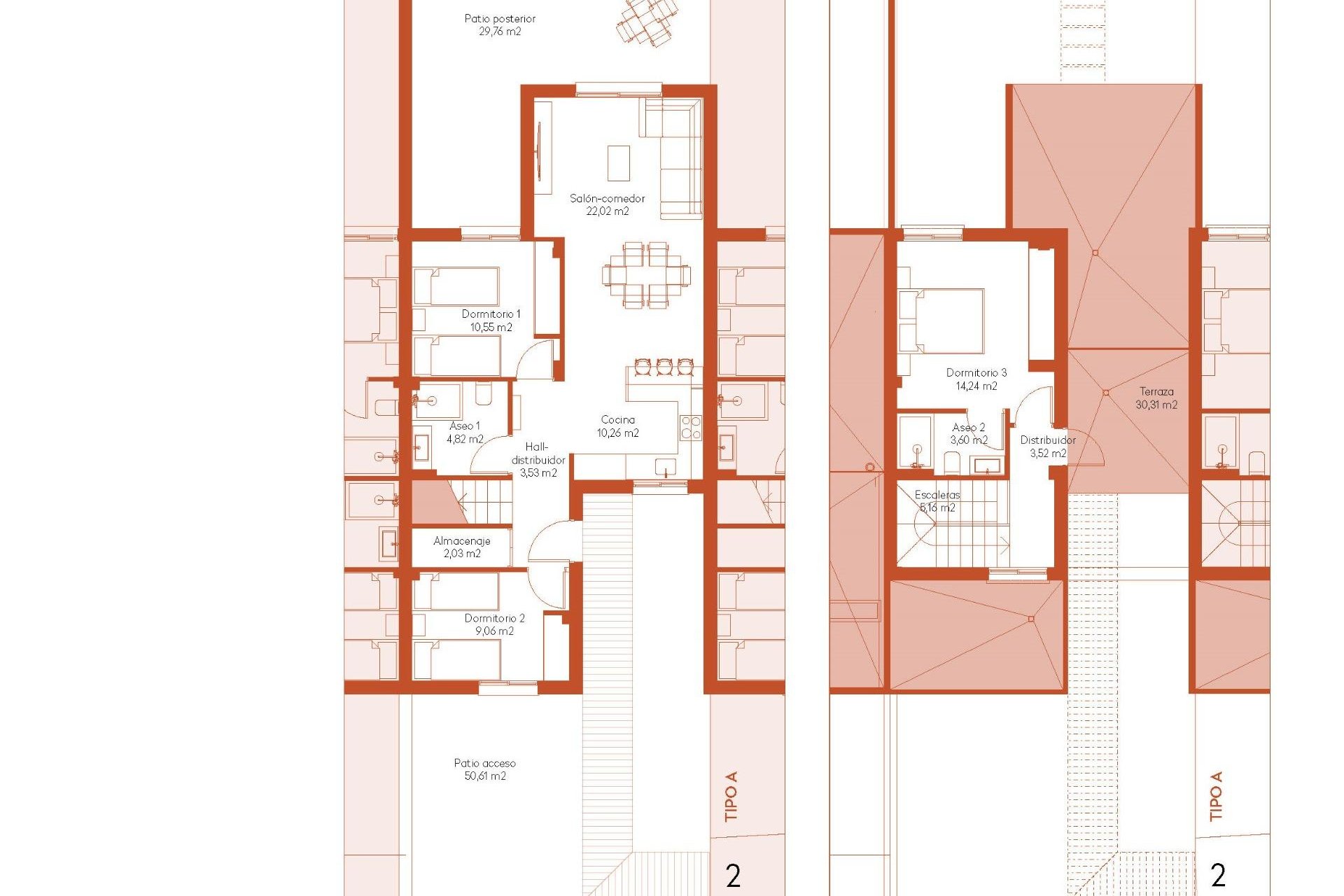 Nieuwbouw Woningen - Town House -
Baños y Mendigo - Altaona Golf