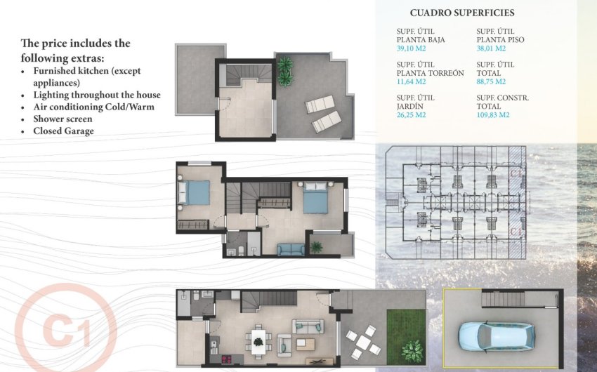 Nieuwbouw Woningen - Town House -
La Manga del Mar Menor - La Manga