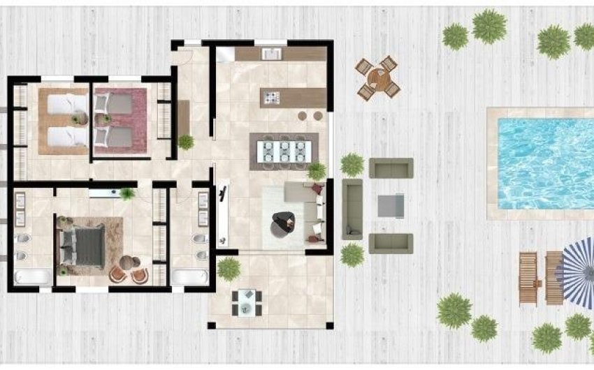 Nieuwbouw Woningen - Villa -
Hondón de las Nieves - La Canalosa