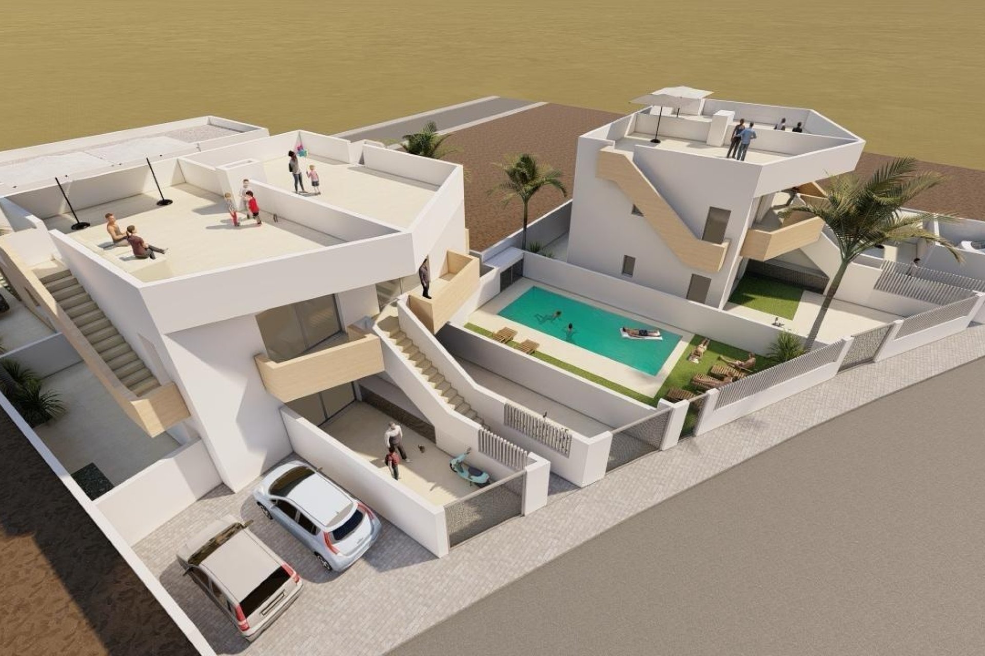 Nieuwbouw Woningen - Villa -
Puerto de Mazarron - Mar De Plata