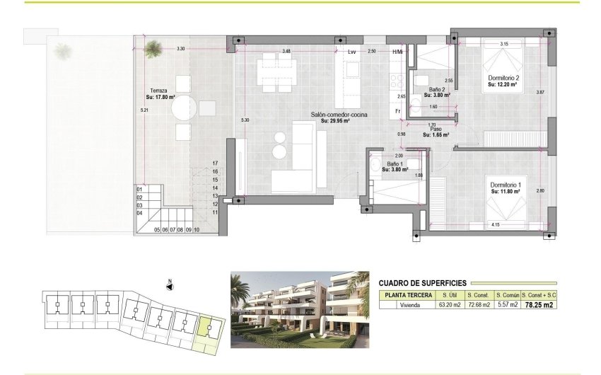 Nouvelle construction - Attique -
Alhama De Murcia - Condado De Alhama