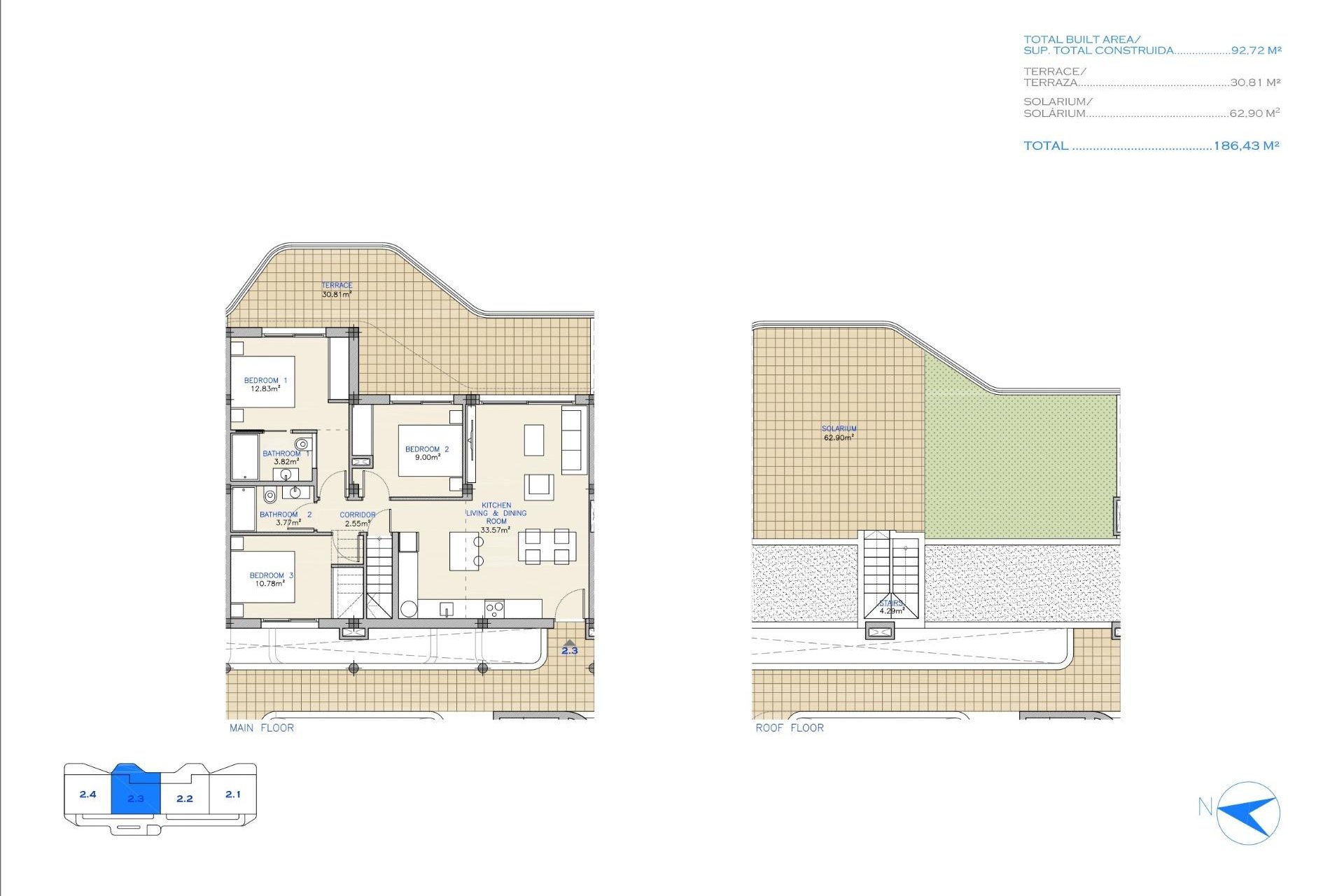 Nouvelle construction - Attique -
Los Alcazares - Serena Golf