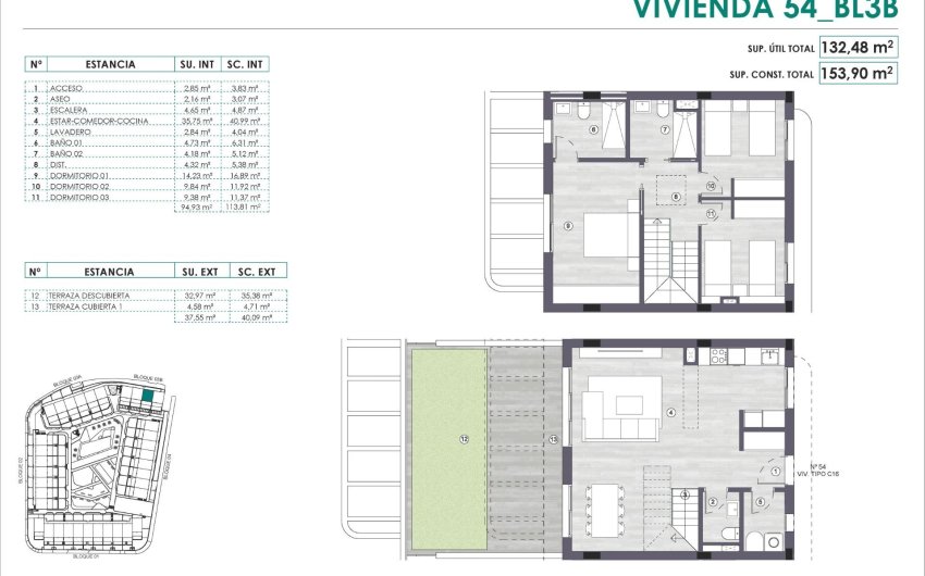 Nouvelle construction - Attique -
Monforte del Cid - Alenda Golf