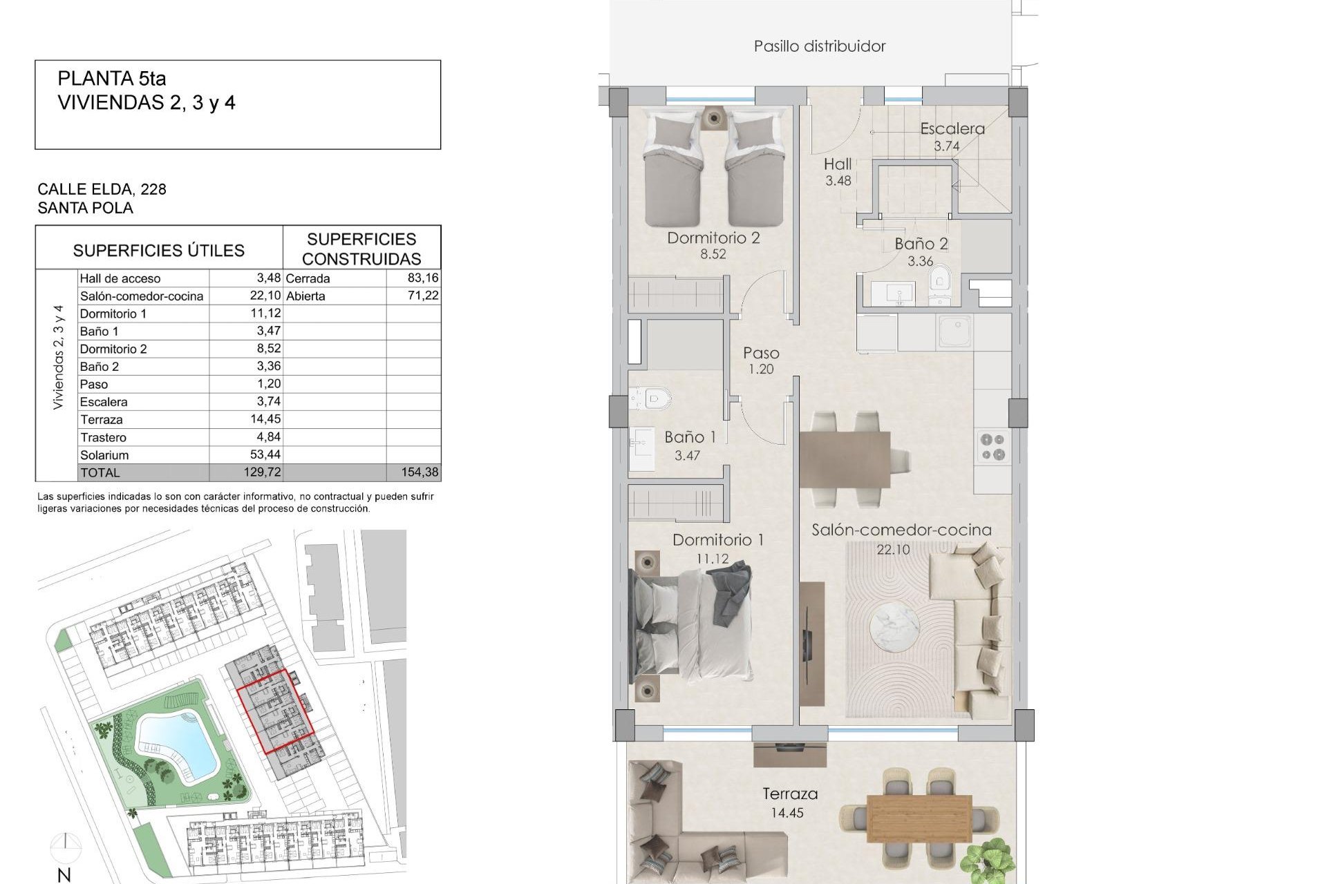 Nouvelle construction - Attique -
Santa Pola - Playa Tamarit