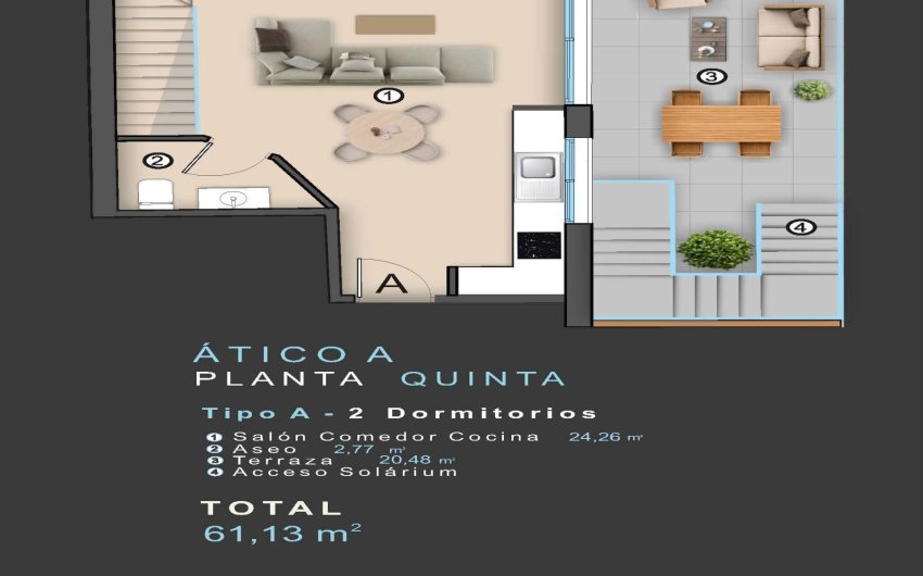Nouvelle construction - Attique -
Torrevieja - Centro