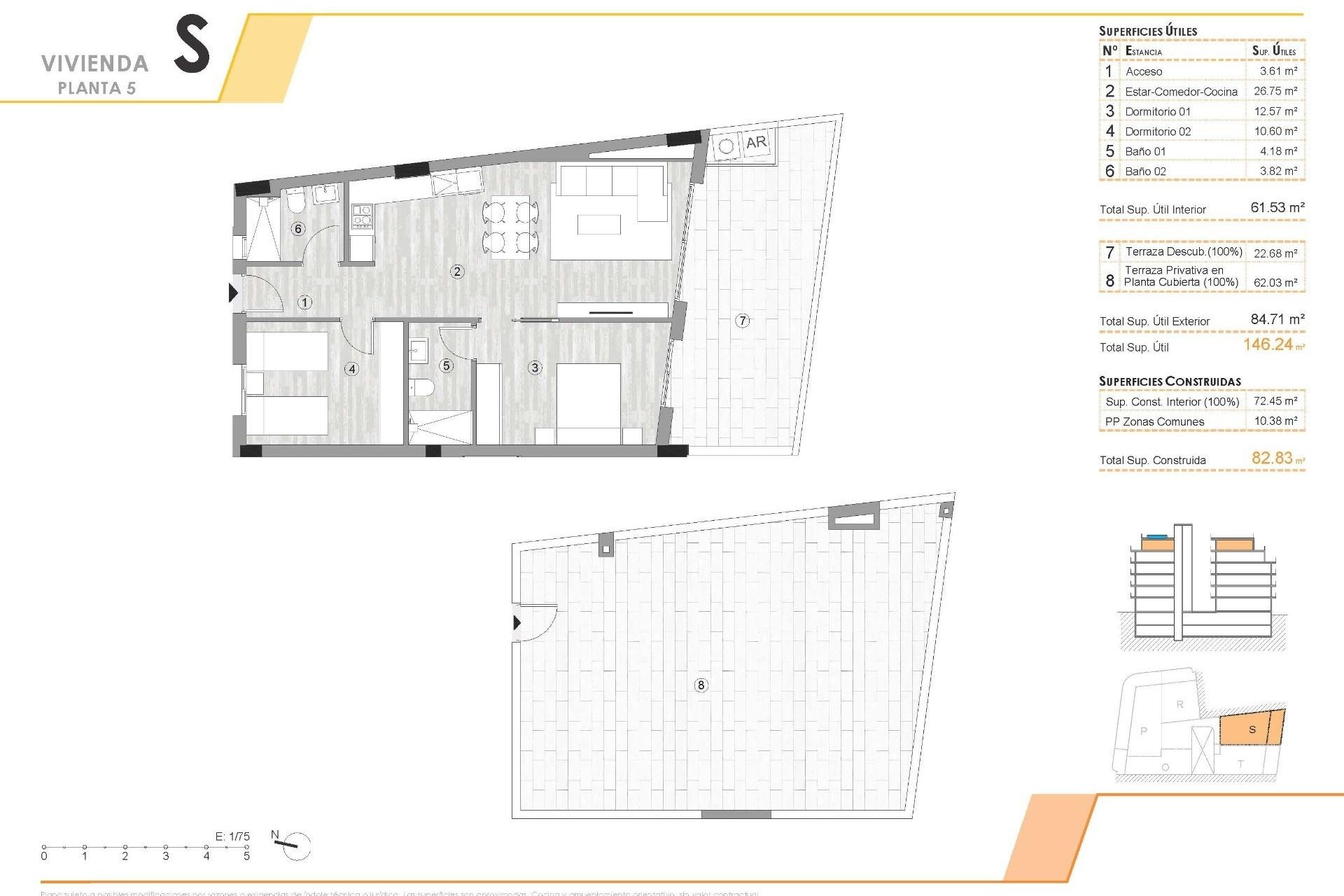 Nouvelle construction - Attique -
Torrevieja - Centro