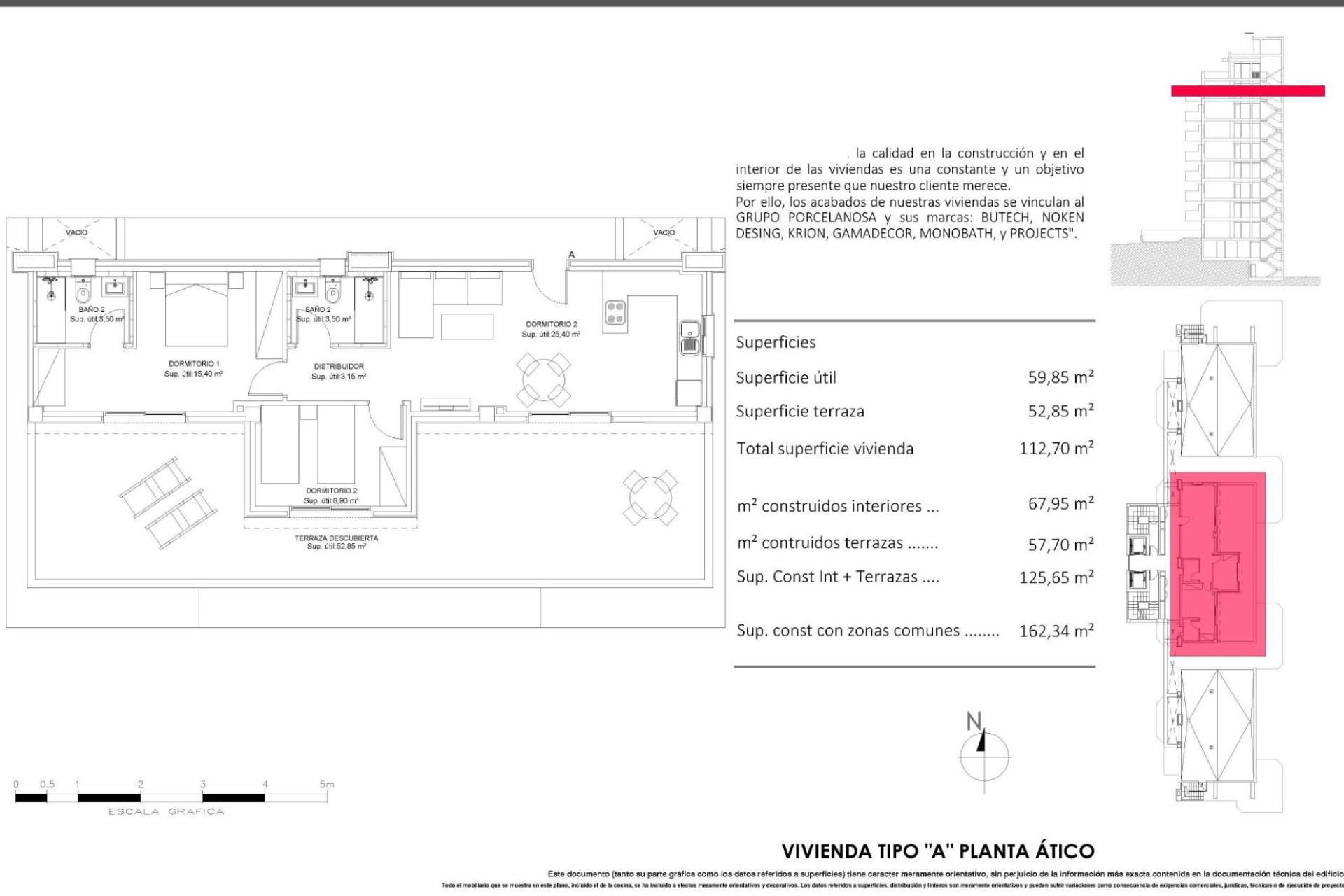 Nouvelle construction - Attique -
Villajoyosa - Cala de Finestrat