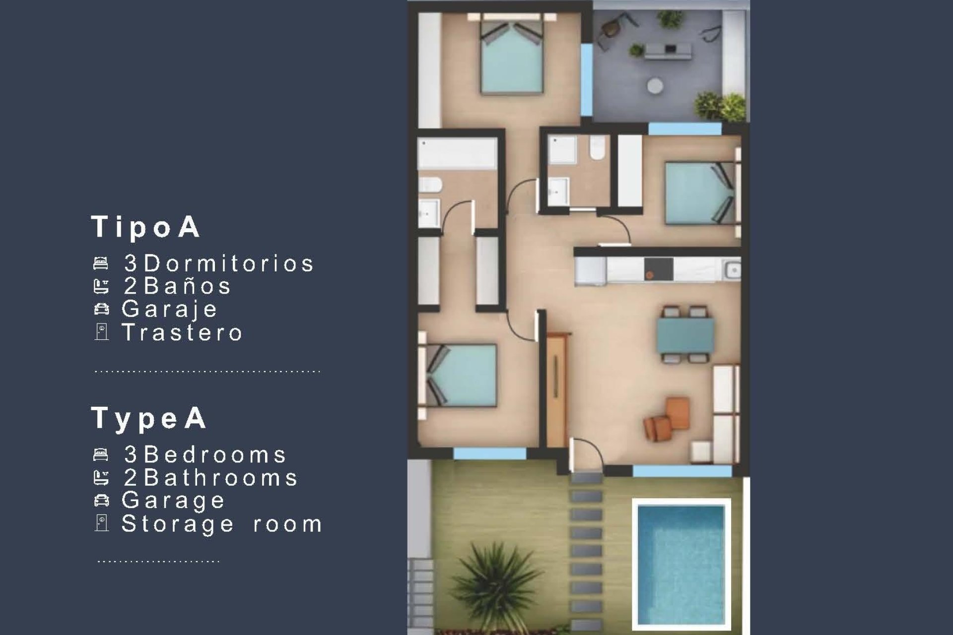 Nouvelle construction - Ground Floor Bungalow -
San Pedro del Pinatar - Los Pinos