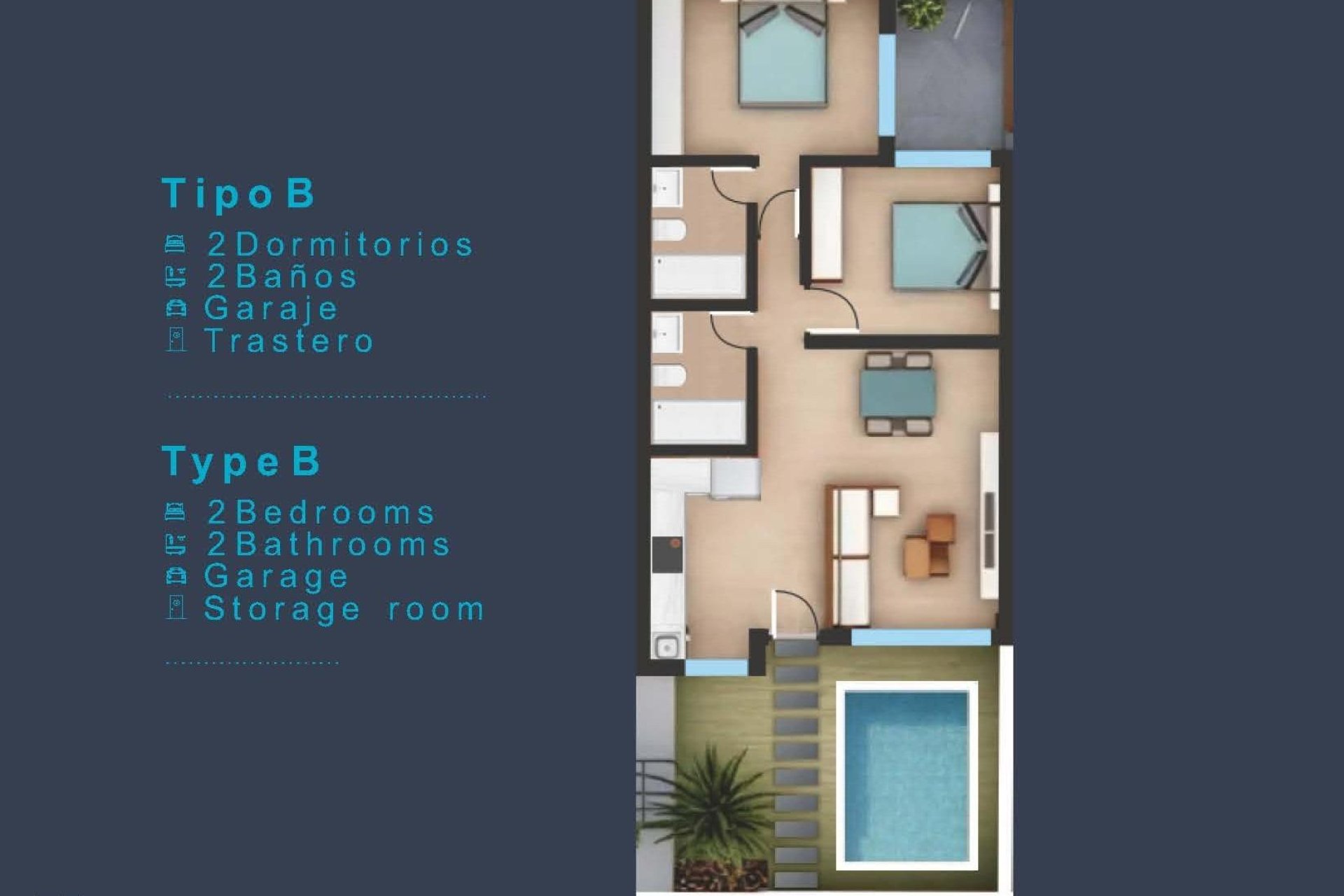 Nouvelle construction - Ground Floor Bungalow -
San Pedro del Pinatar - Los Pinos