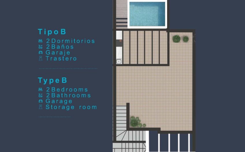 Nouvelle construction - Top Floor Bungalow -
San Pedro del Pinatar - Los Pinos