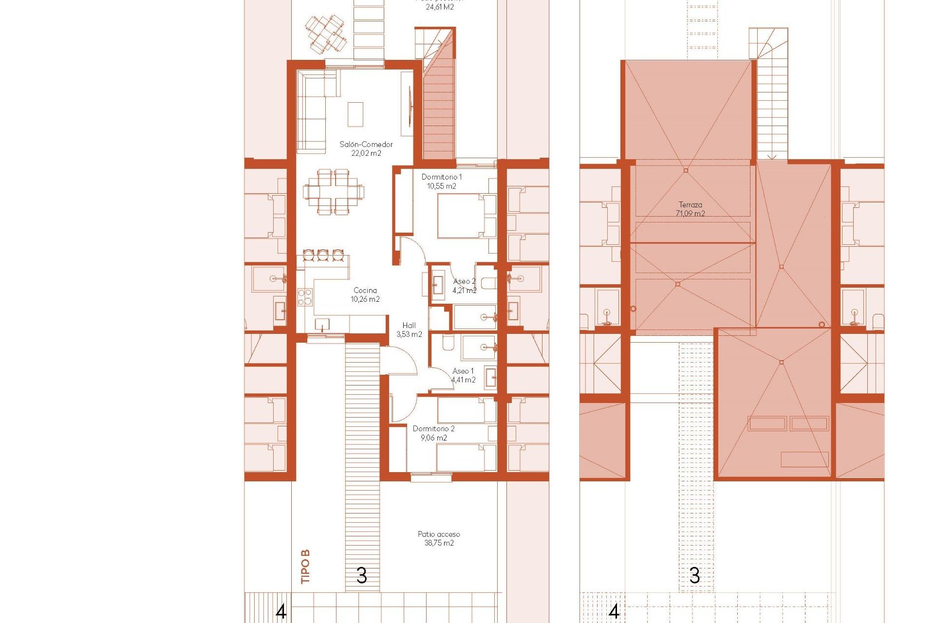 Nouvelle construction - Town House -
Baños y Mendigo - Altaona Golf