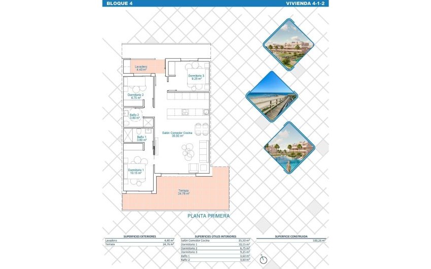 Obra nueva - Apartment -
Pilar de la Horadada - Lo Monte