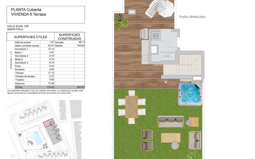 Obra nueva - Ático -
Santa Pola - Playa Tamarit