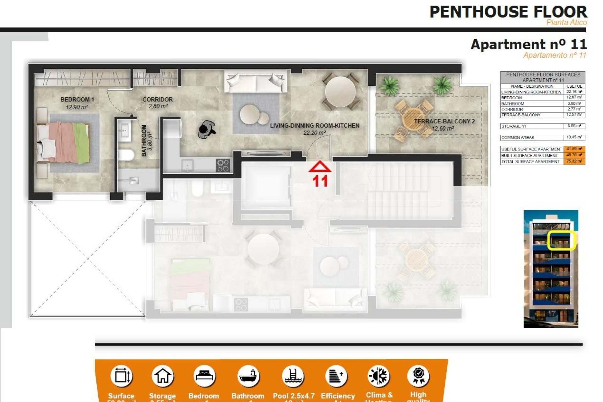 Obra nueva - Ático -
Torrevieja - Playa del Acequión