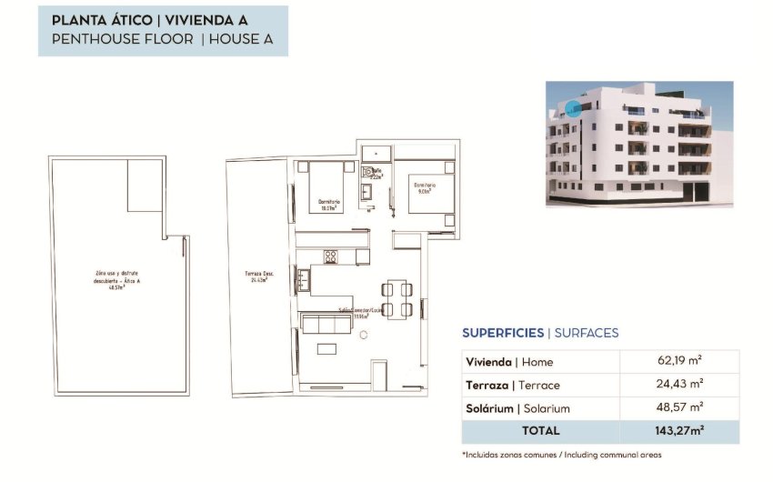 Obra nueva - Ático -
Torrevieja - pueblo