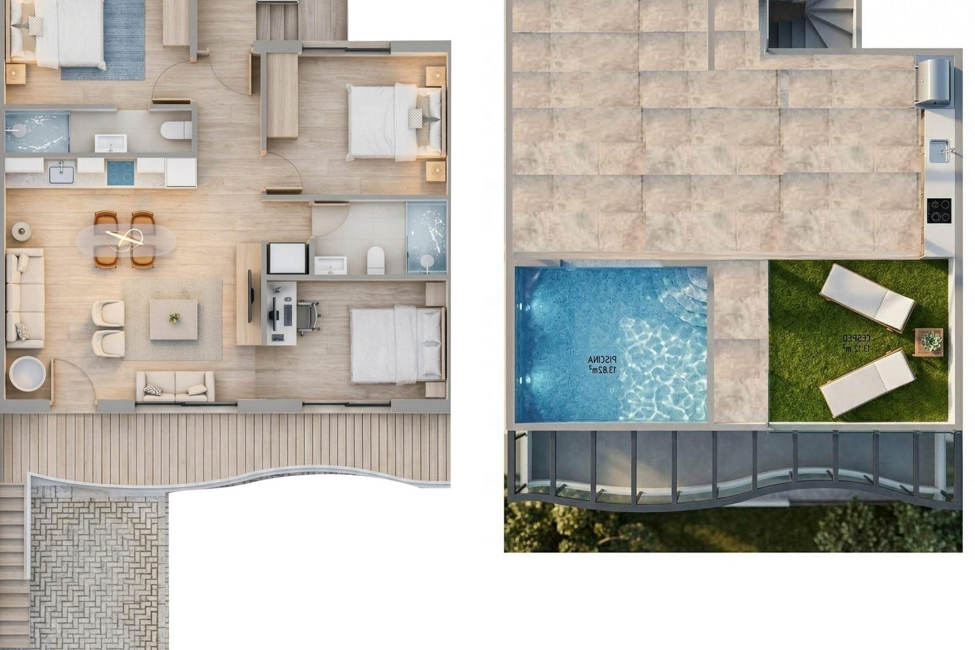 Obra nueva - Bungalow -
Pilar de la Horadada - parques de Andromeda