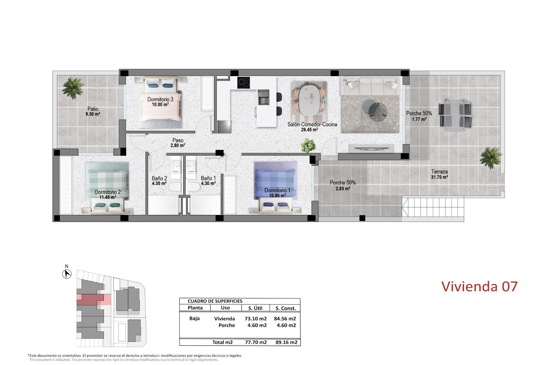 Obra nueva - Bungalow -
Pilar de la Horadada - pueblo