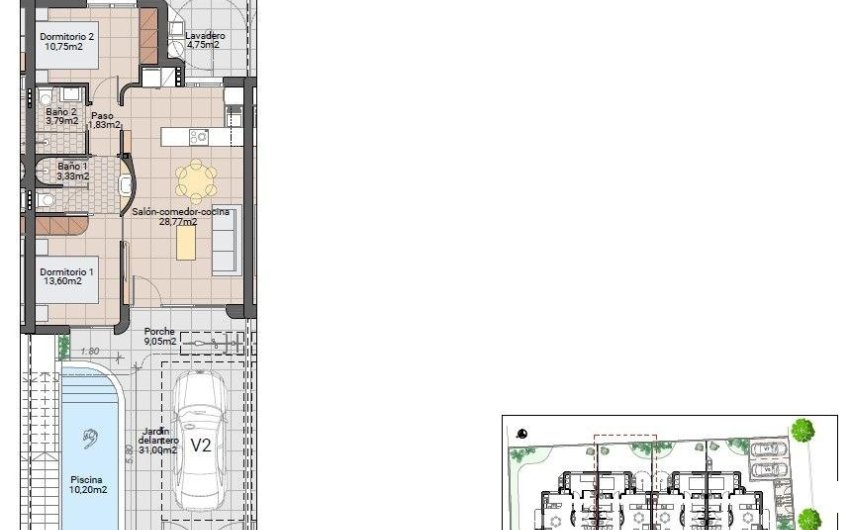 Obra nueva - Bungalow -
Pilar de la Horadada - pueblo