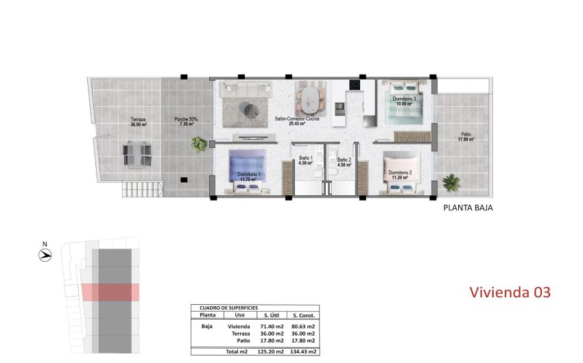Obra nueva - Bungalow -
Pilar de la Horadada - pueblo